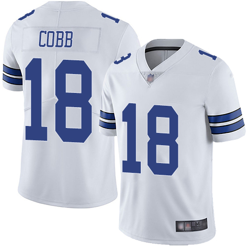 Men Dallas Cowboys Limited White Randall Cobb Road #18 Vapor Untouchable NFL Jersey->dallas cowboys->NFL Jersey